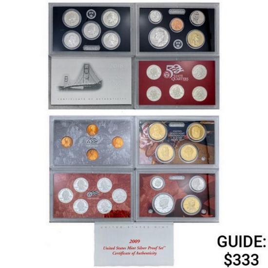 2006-2018 US Silver Proof Mint Sets [38 Coins]