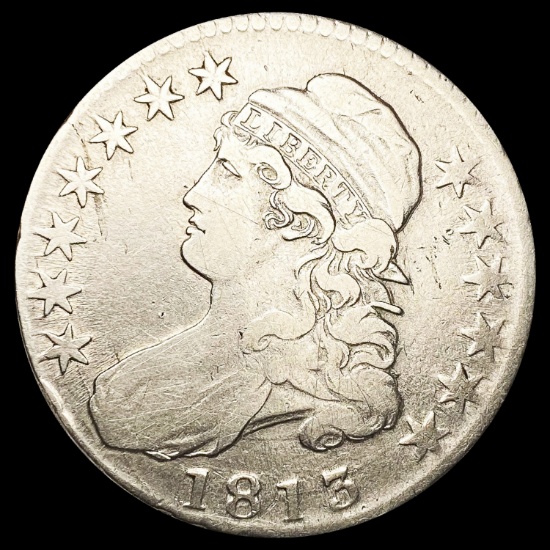 1813 Capped Bust Half Dollar LIGHTLY CIRCULATED