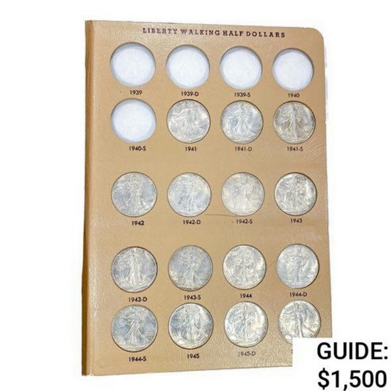 1936-1947 Walking Liberty Halves Set [21 Coins]