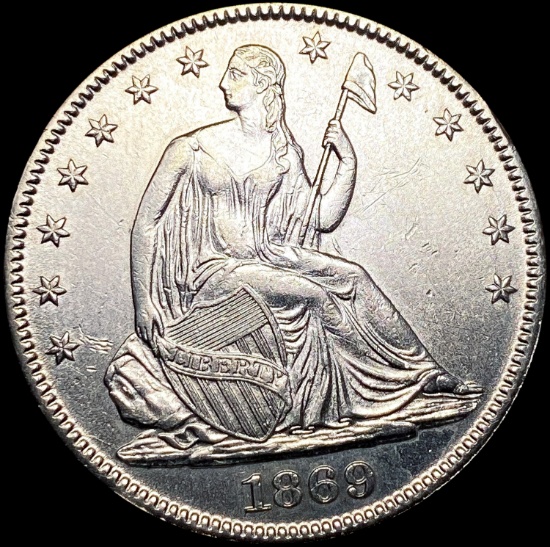 1869 Seated Liberty Half Dollar UNCIRCULATED