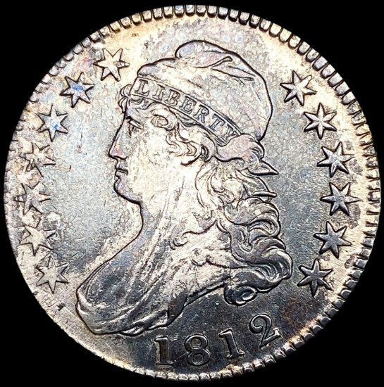 1812 Capped Bust Half Dollar ABOUT UNCIRCULATED
