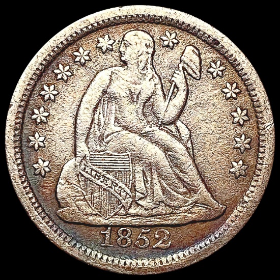 1852-O Seated Liberty Dime CLOSELY UNCIRCULATED
