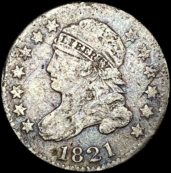 1821 Capped Bust Half Dime NICELY CIRCULATED