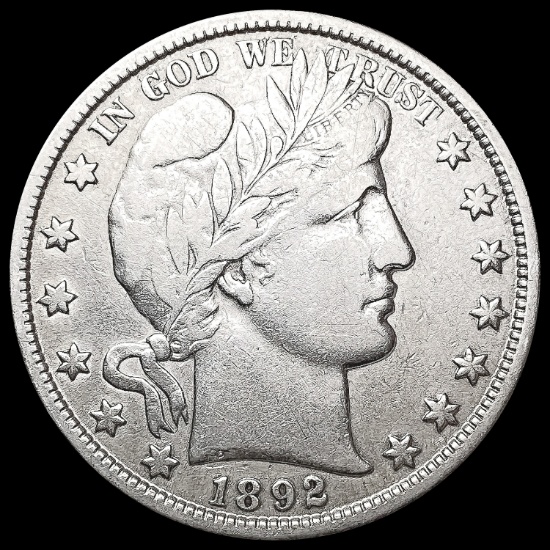 1892 Barber Half Dollar NEARLY UNCIRCULATED