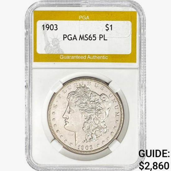 1903 Morgan Silver Dollar PGA MS65 PL