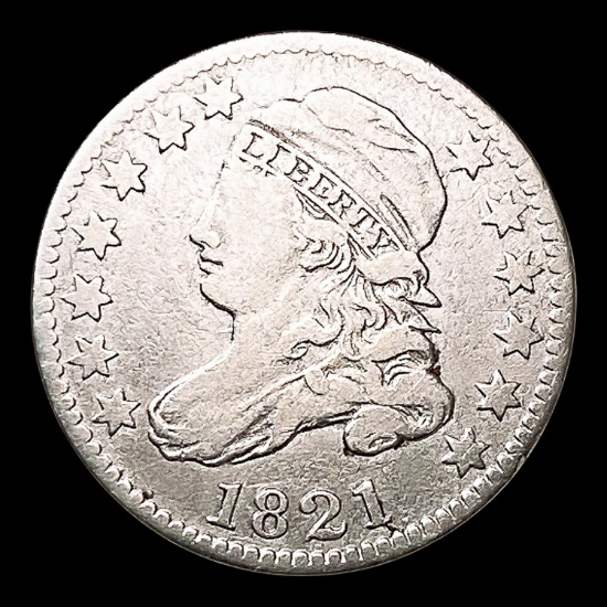 1821 Capped Bust Dime LIGHTLY CIRCULATED