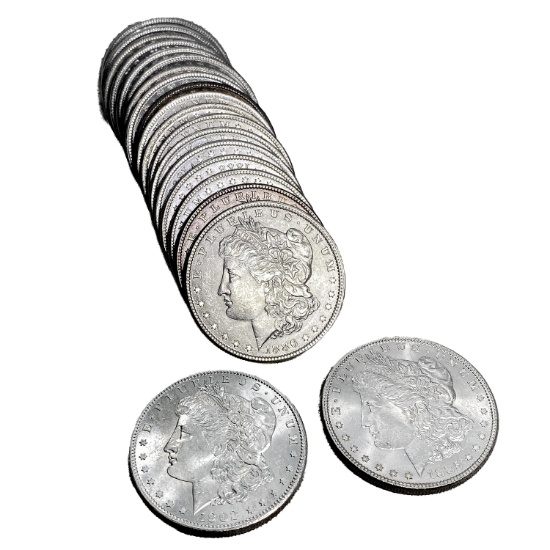 High Grade Morgan Silver Dollar Roll [20 Coins]