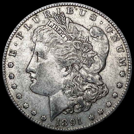 1891-O Morgan Silver Dollar ABOUT UNCIRCULATED
