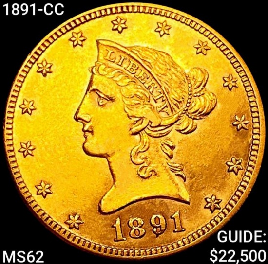 1891-CC $10 Gold Eagle UNCIRCULATED