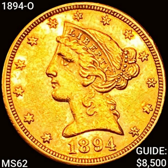 1894-O $5 Gold Half Eagle UNCIRCULATED