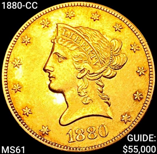 1880-CC $10 Gold Eagle UNCIRCULATED