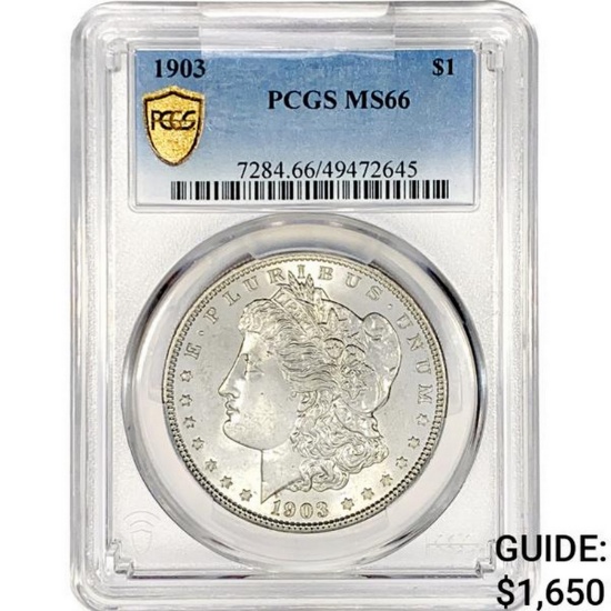 1903 Morgan Silver Dollar PCGS MS66