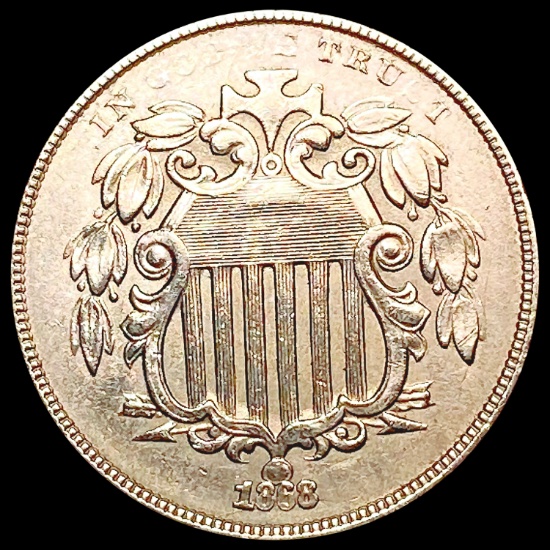 1868 Shield Nickel CHOICE BU