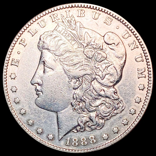 1888-S Morgan Silver Dollar CHOICE AU