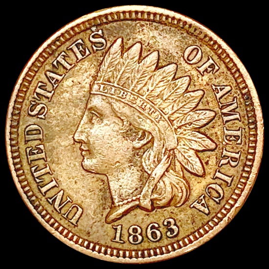 1863 Indian Head Cent CLOSELY UNCIRCULATED