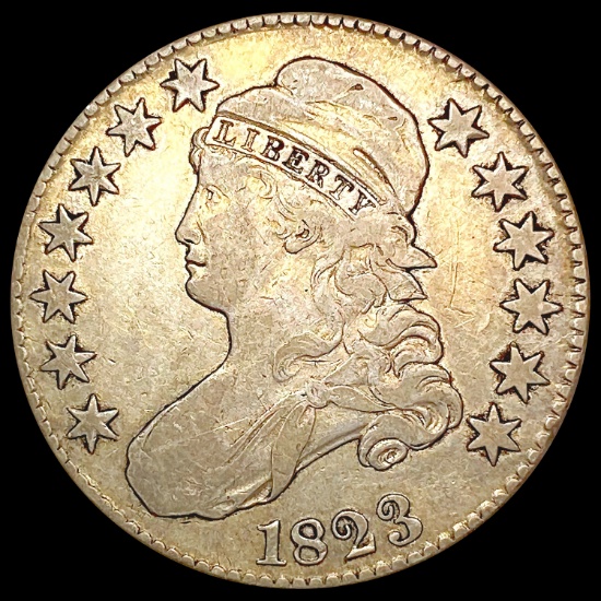 1823 R1 O - 112 Capped Bust Half Dollar LIGHTLY CI