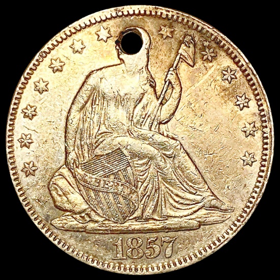 1857 Seated Liberty Half Dollar LIGHTLY CIRCULATED