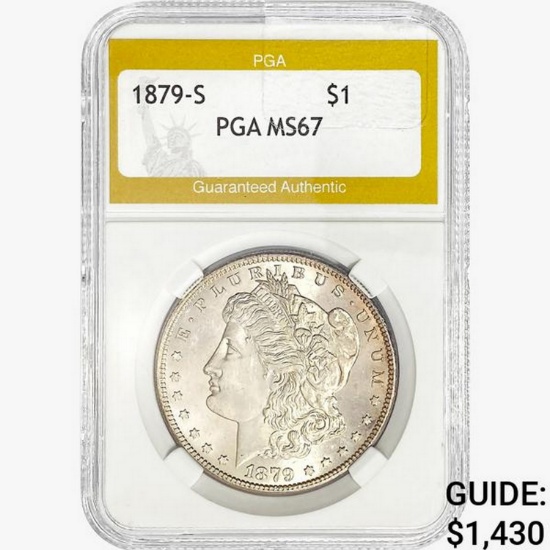 1879-S Morgan Silver Dollar PGA MS67