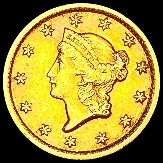 1853-O Rare Gold Dollar CLOSELY UNCIRCULATED