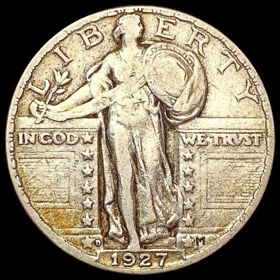 1927-D Standing Liberty Quarter LIGHTLY CIRCULATED