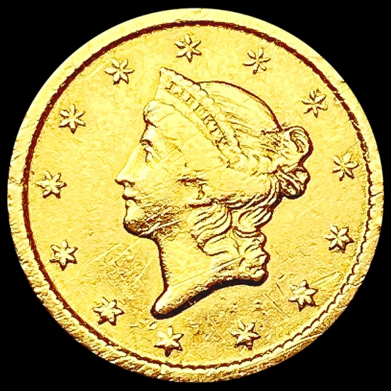 1851-O Rare Gold Dollar NEARLY UNCIRCULATED