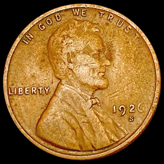 1926-S Wheat Cent NICELY CIRCULATED