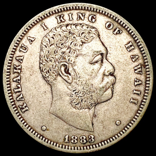 1883 Kingdom of Hawaii Half Dollar LIGHTLY CIRCULA