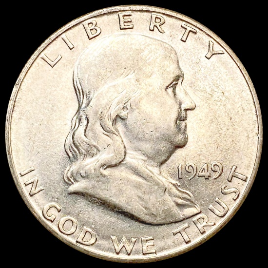 1949-S Franklin Half Dollar CHOICE AU