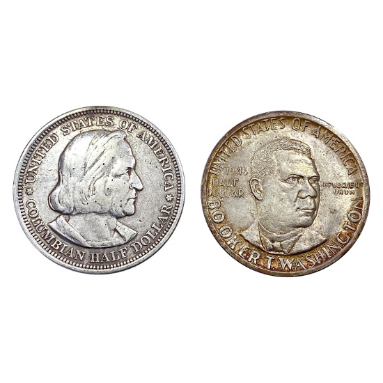 1893-1946 Circ. Commemorative Half Dollars [2 Coin