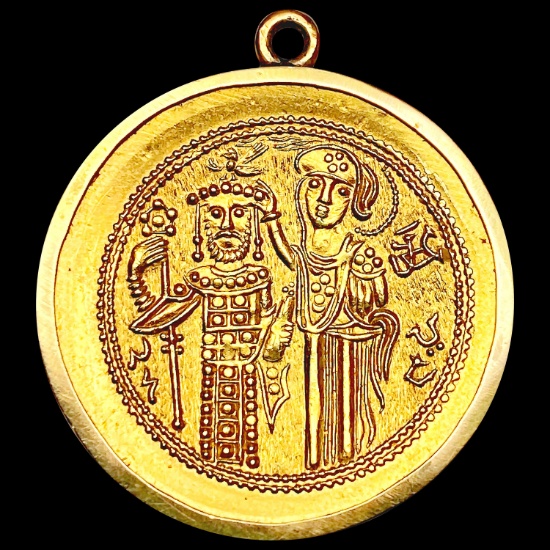 1028-1034 Byzantine .1828oz Gold Solidius w/ 14K G