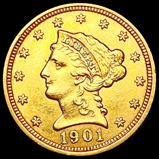 1901 $2.50 Gold Quarter Eagle UNCIRCULATED