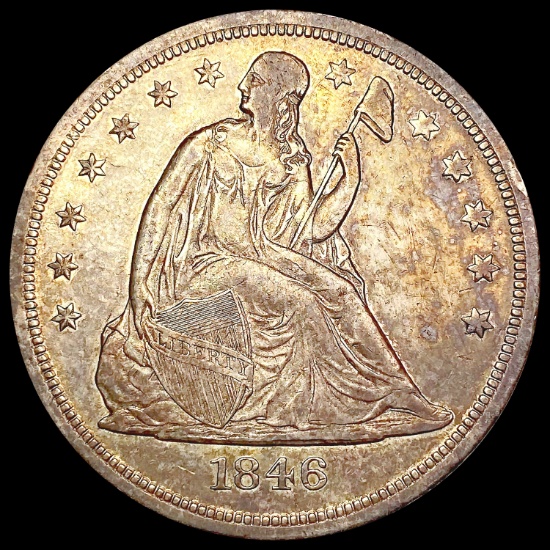 1846-O Seated Liberty Dollar NEARLY UNCIRCULATED