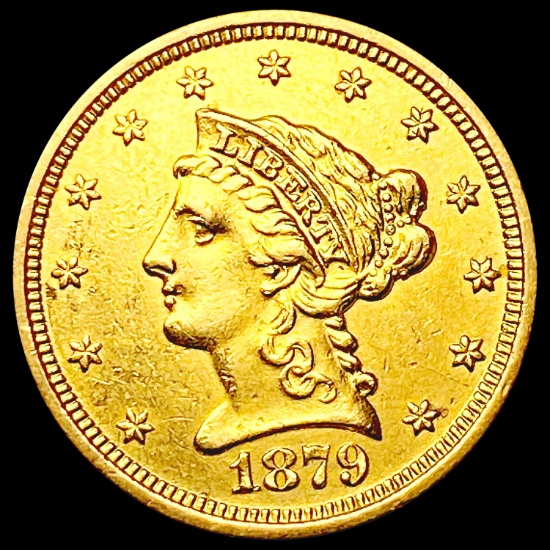 1879 $2.50 Gold Quarter Eagle CHOICE AU
