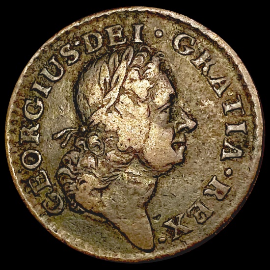 1723 Hibernia Colonial Coin LIGHTLY CIRCULATED