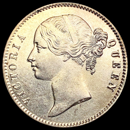 1840 India Silver 1 Rupee UNCIRCULATED