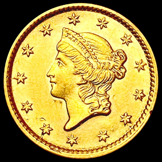 1854 Rare Gold Dollar UNCIRCULATED