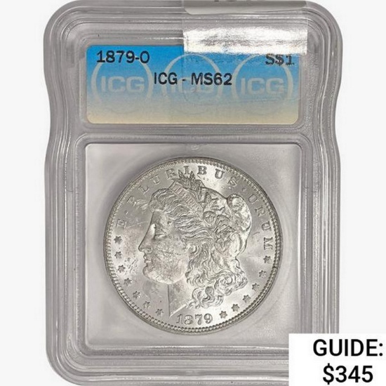 1879-O Morgan Silver Dollar ICG MS62