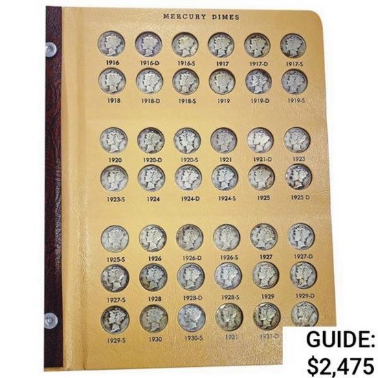 1916-1945 Complete Mercury Dime Set [73 Coins]