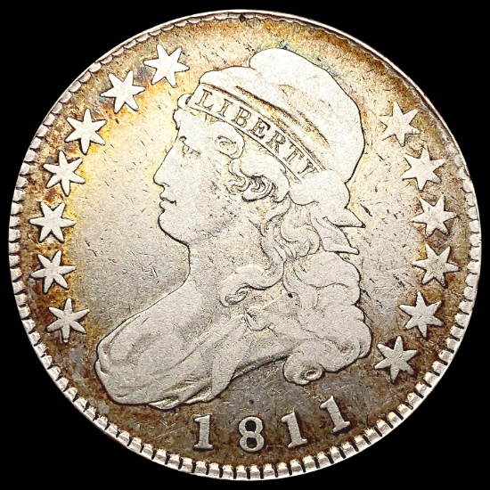 1811 Sm 8 Capped Bust Half Dollar NICELY CIRCULATE