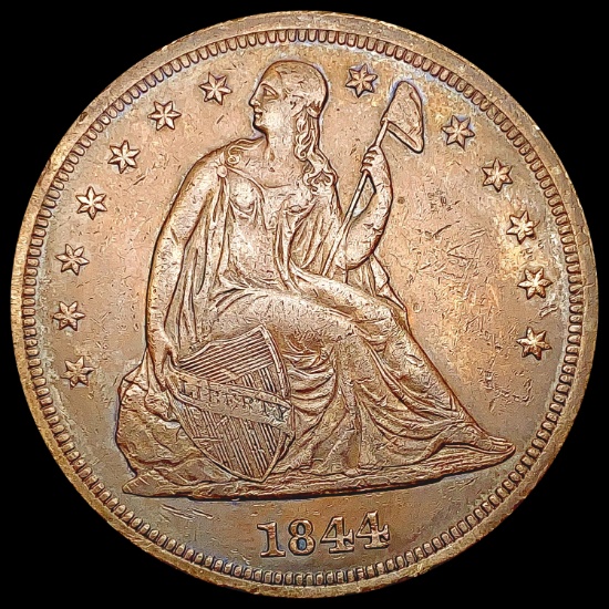 1844 Seated Liberty Dollar CLOSELY UNCIRCULATED