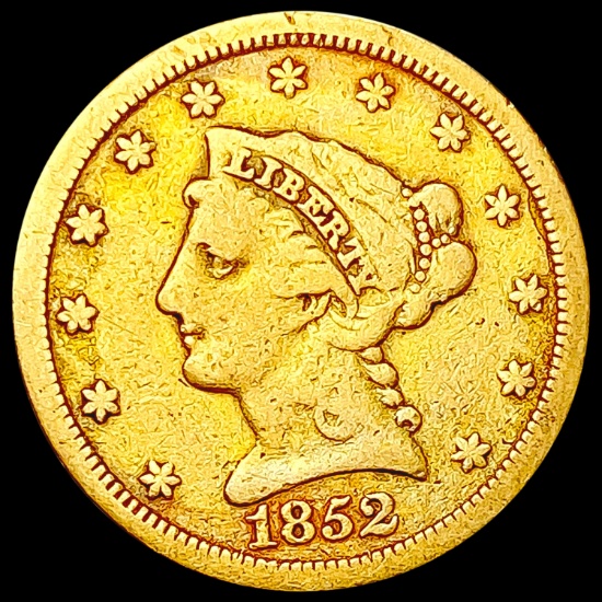 1852 $2.50 Gold Quarter Eagle LIGHTLY CIRCULATED
