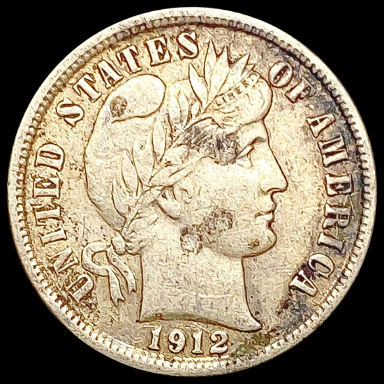 1912-S Barber Dime NEARLY UNCIRCULATED