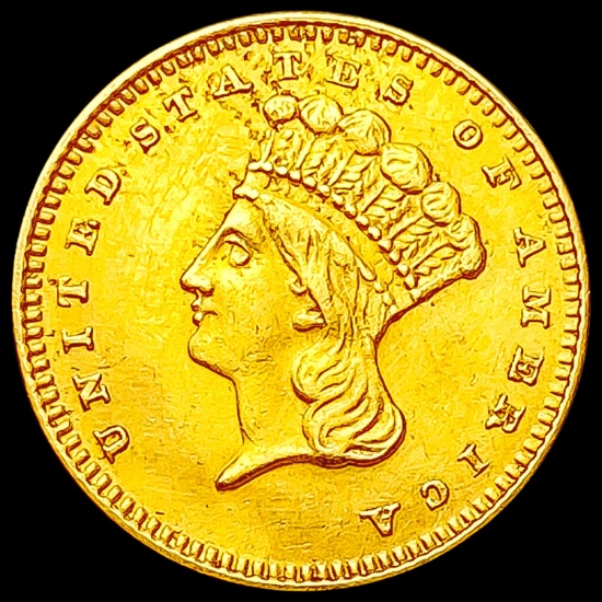 1874 Rare Gold Dollar CHOICE AU