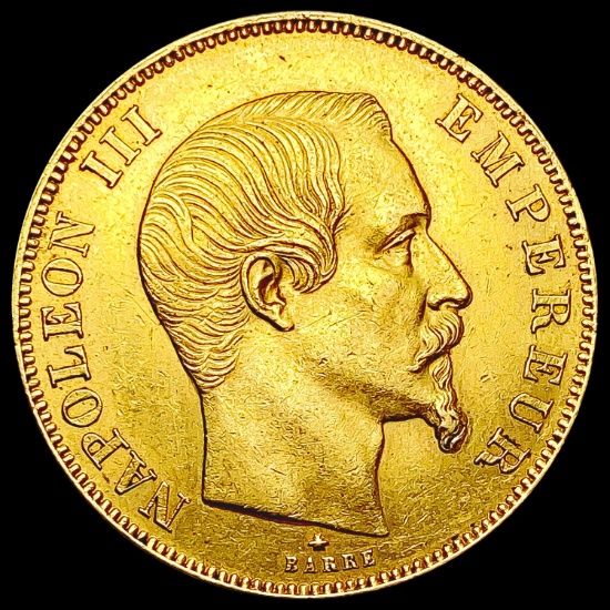 1859 France .4667oz Gold 50 Francs UNCIRCULATED