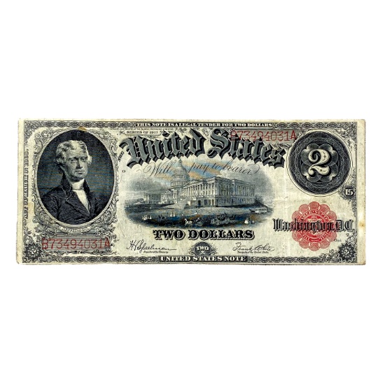 1917 $2 US Legal Tender Note