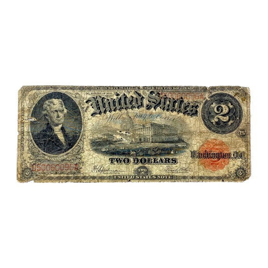 1917 $2 US Legal Tender Note