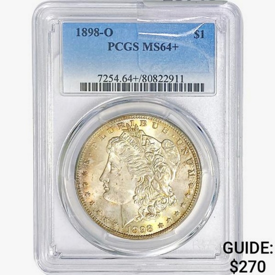 1898-O Morgan Silver Dollar PCGS MS64+
