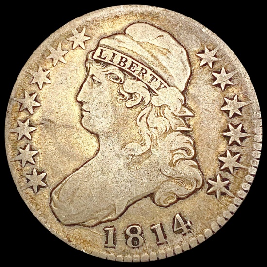 1814 Capped Bust Half Dollar NICELY CIRCULATED