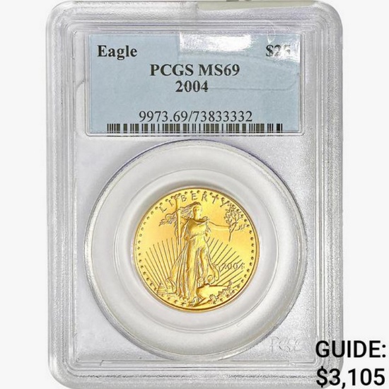 2004 $25 American 1/2oz. Gold Eagle PCGS MS69