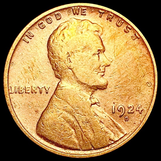 1924-D Wheat Cent LIGHTLY CIRCULATED